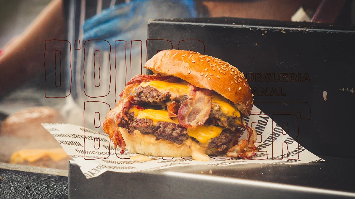D'Ouro Burger: aplicação 2 do sistema visual