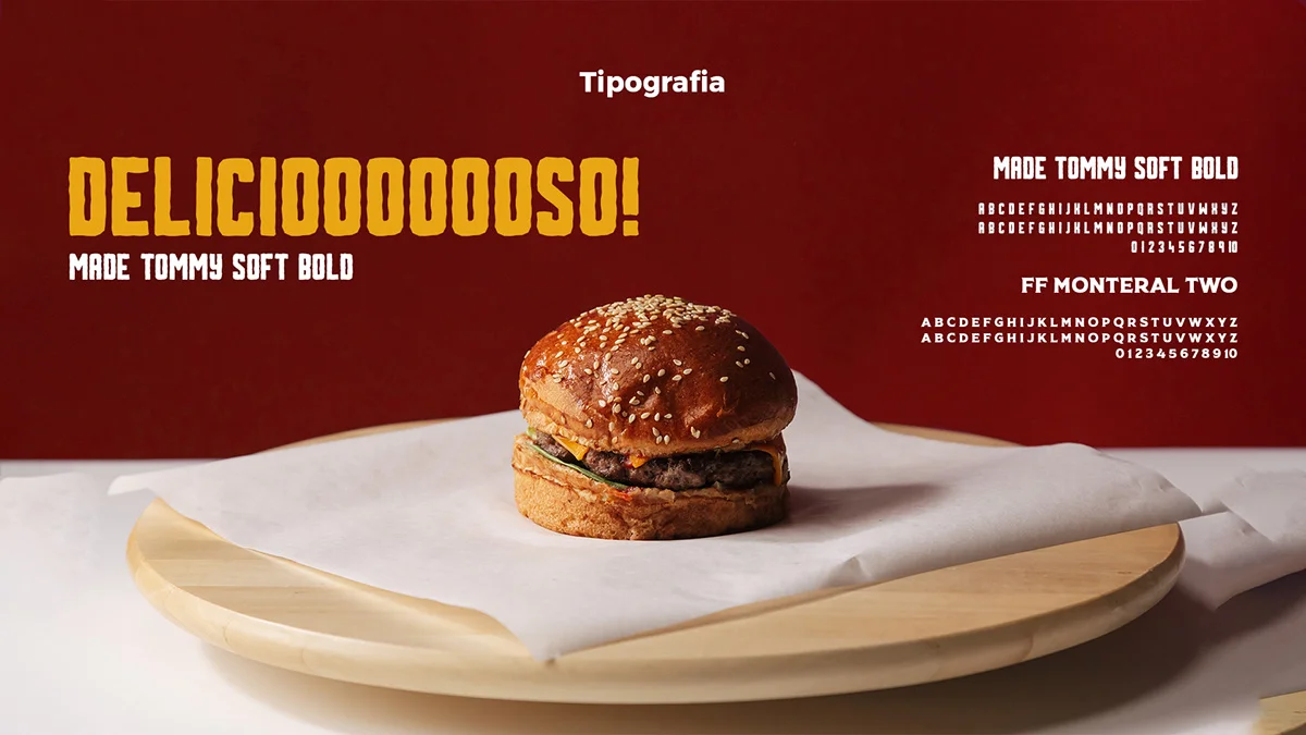 D'Ouro Burger: aplicação 6 do sistema visual