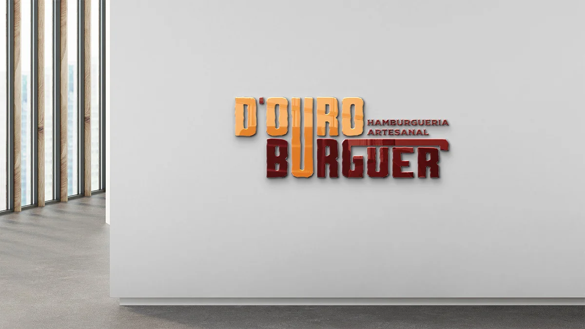 D'Ouro Burger: aplicação 7 do sistema visual