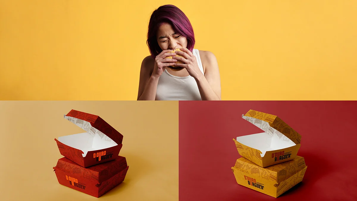 D'Ouro Burger: aplicação 8 do sistema visual