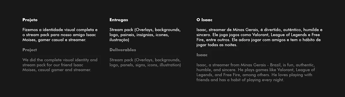 Isaac Moisés: aplicação 2 do sistema visual